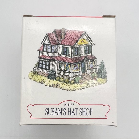 Liberty Falls SUSAN'S HAT SHOP AH127 Americana Collection Holiday Village 1997 - Picture 2 of 9